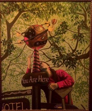 one of many really cool pieces of art at Old St. Francis School Hotel, Bend